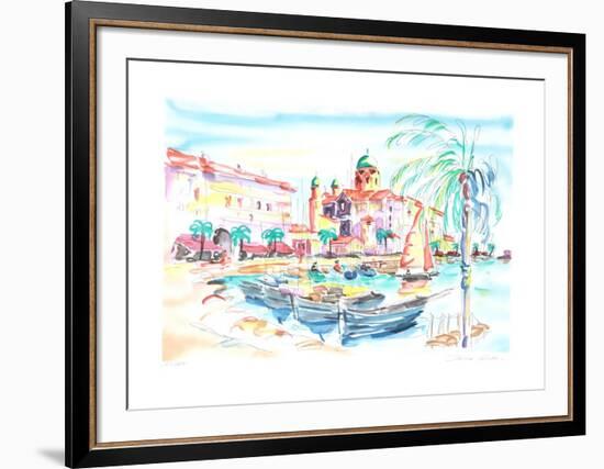 City Harbor-Oliver Zlatku-Framed Limited Edition