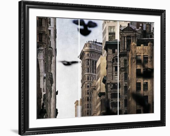 City In Flight-Pete Kelly-Framed Giclee Print