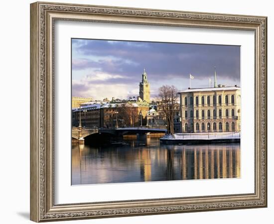 City in Winter, Stockholm, Sweden, Scandinavia, Europe-Sylvain Grandadam-Framed Photographic Print