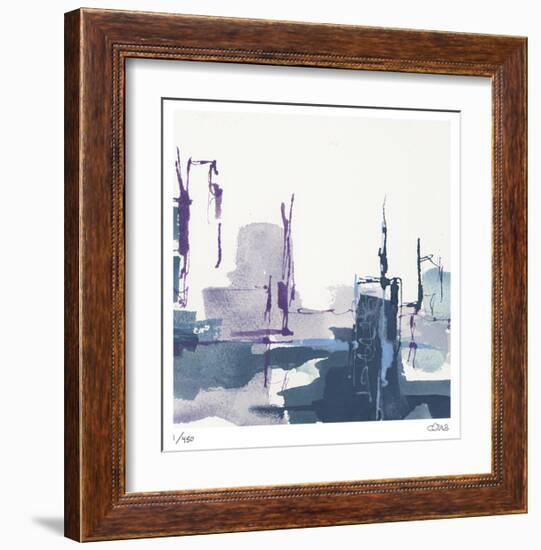 City Indigo III-Chris Paschke-Framed Limited Edition