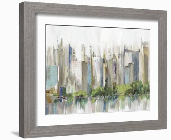 City Lake Relections-Allison Pearce-Framed Art Print