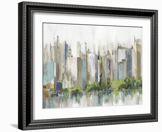 City Lake Relections-Allison Pearce-Framed Art Print