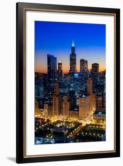 City Light Chicago-Steve Gadomski-Framed Photographic Print