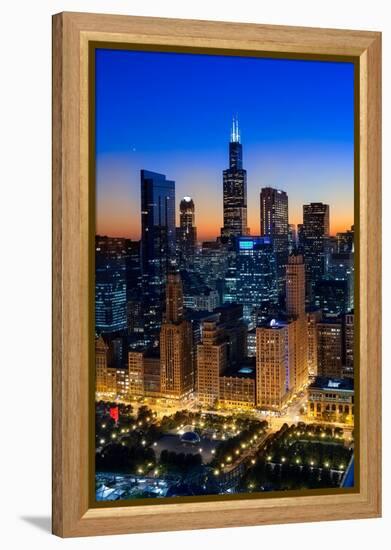 City Light Chicago-Steve Gadomski-Framed Premier Image Canvas