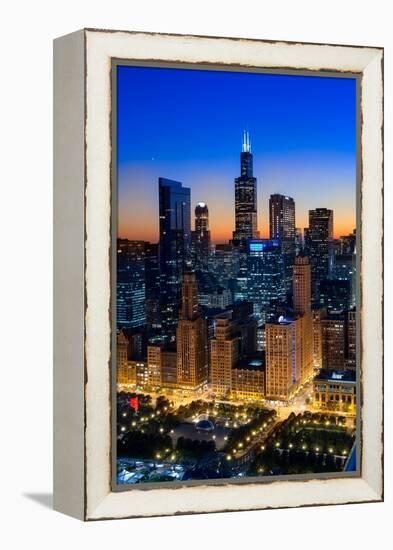 City Light Chicago-Steve Gadomski-Framed Premier Image Canvas