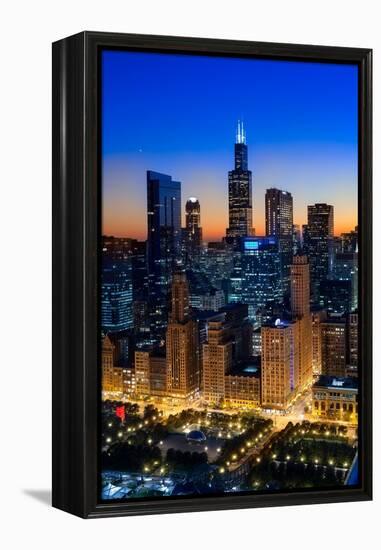 City Light Chicago-Steve Gadomski-Framed Premier Image Canvas