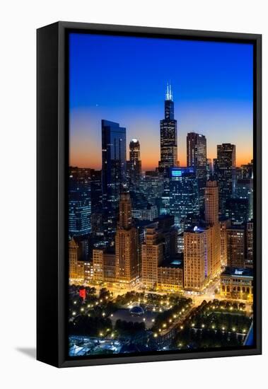 City Light Chicago-Steve Gadomski-Framed Premier Image Canvas