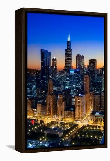 City Light Chicago-Steve Gadomski-Framed Premier Image Canvas