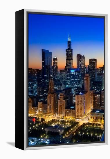 City Light Chicago-Steve Gadomski-Framed Premier Image Canvas