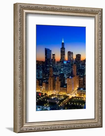 City Light Chicago-Steve Gadomski-Framed Photographic Print