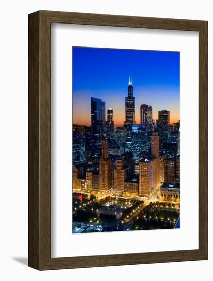 City Light Chicago-Steve Gadomski-Framed Photographic Print