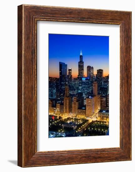 City Light Chicago-Steve Gadomski-Framed Photographic Print