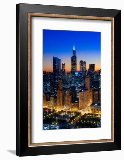 City Light Chicago-Steve Gadomski-Framed Photographic Print