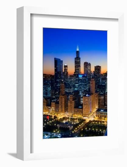 City Light Chicago-Steve Gadomski-Framed Photographic Print