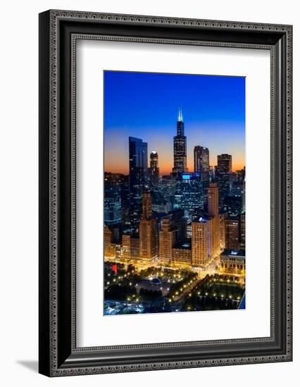 City Light Chicago-Steve Gadomski-Framed Photographic Print