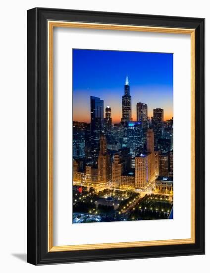 City Light Chicago-Steve Gadomski-Framed Photographic Print