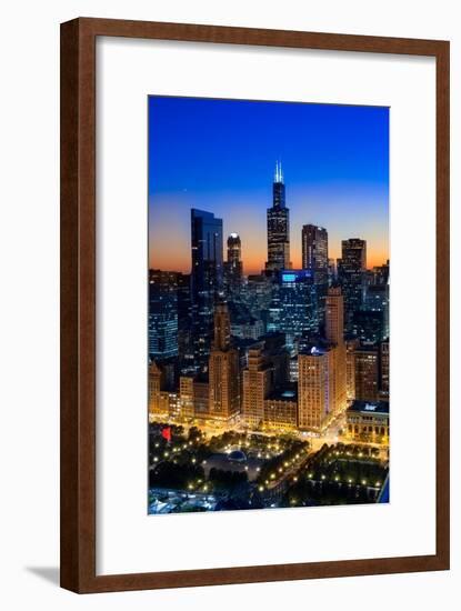 City Light Chicago-Steve Gadomski-Framed Photographic Print