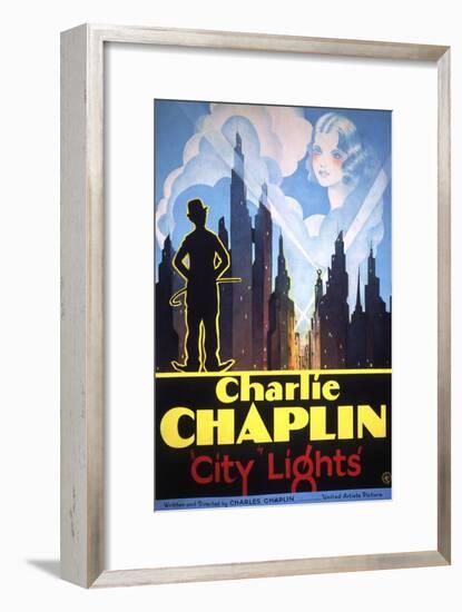 City Lights, 1931-null-Framed Art Print