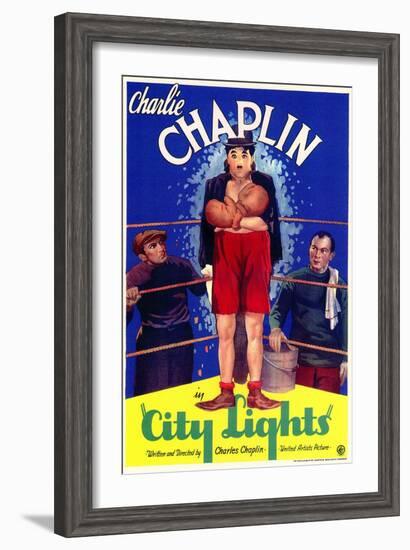 City Lights, 1931-null-Framed Art Print