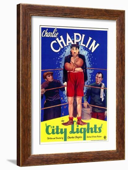 City Lights, 1931-null-Framed Art Print