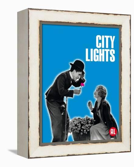 City Lights, Belgian Movie Poster, 1931-null-Framed Stretched Canvas