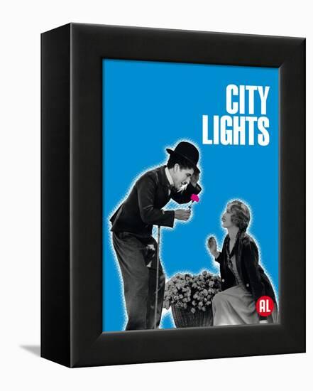 City Lights, Belgian Movie Poster, 1931-null-Framed Stretched Canvas