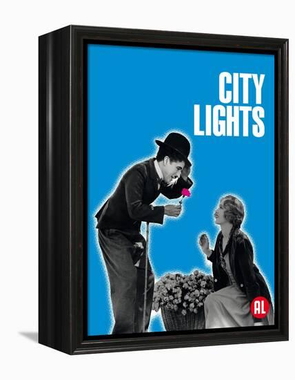 City Lights, Belgian Movie Poster, 1931-null-Framed Stretched Canvas