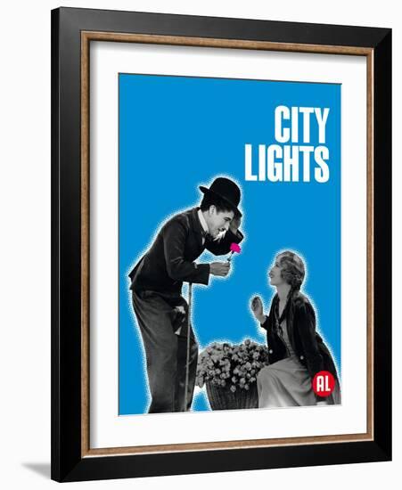 City Lights, Belgian Movie Poster, 1931-null-Framed Art Print