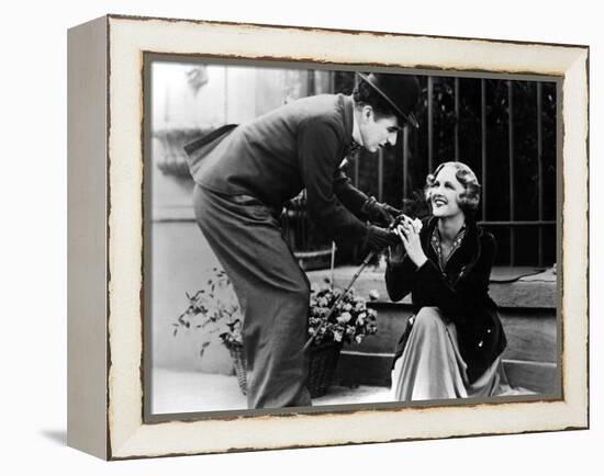 City Lights, Charlie Chaplin, Virginia Cherrill, 1931-null-Framed Stretched Canvas
