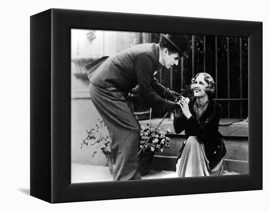 City Lights, Charlie Chaplin, Virginia Cherrill, 1931-null-Framed Stretched Canvas