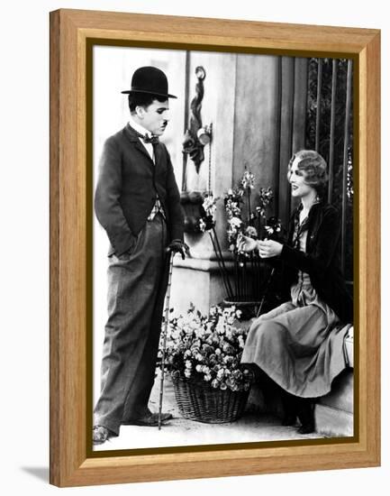 City Lights, Charlie Chaplin, Virginia Cherrill, 1931-null-Framed Stretched Canvas