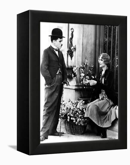 City Lights, Charlie Chaplin, Virginia Cherrill, 1931-null-Framed Stretched Canvas
