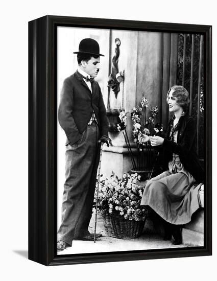 City Lights, Charlie Chaplin, Virginia Cherrill, 1931-null-Framed Stretched Canvas