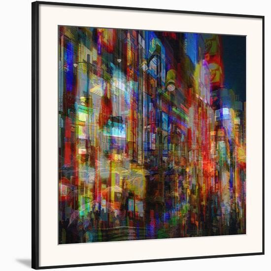 City Lights II-Jean-François Dupuis-Framed Art Print
