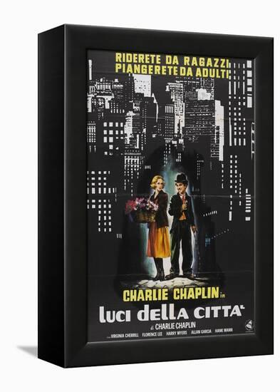 City Lights, Italian Movie Poster, 1931-null-Framed Stretched Canvas