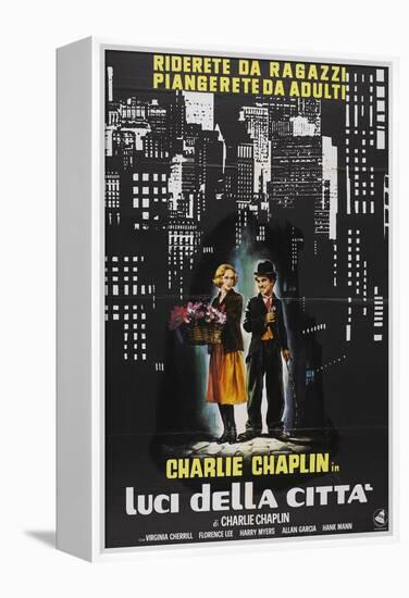 City Lights, Italian Movie Poster, 1931-null-Framed Stretched Canvas