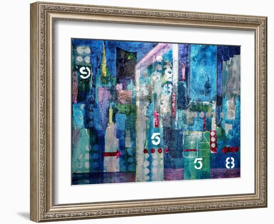 City Lights- London-Margaret Coxall-Framed Giclee Print