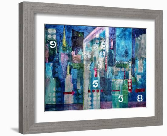 City Lights- London-Margaret Coxall-Framed Giclee Print