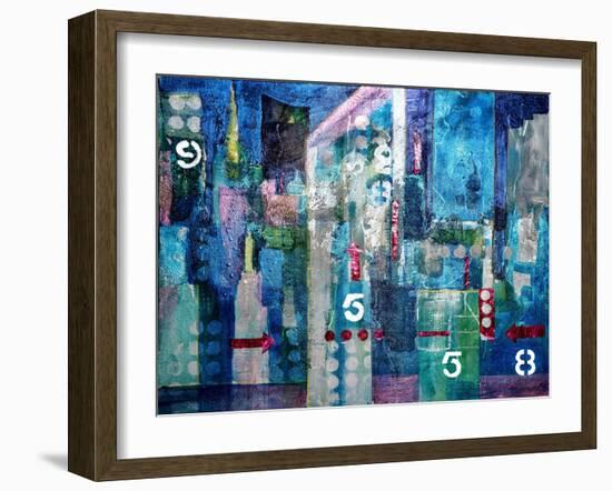 City Lights- London-Margaret Coxall-Framed Giclee Print