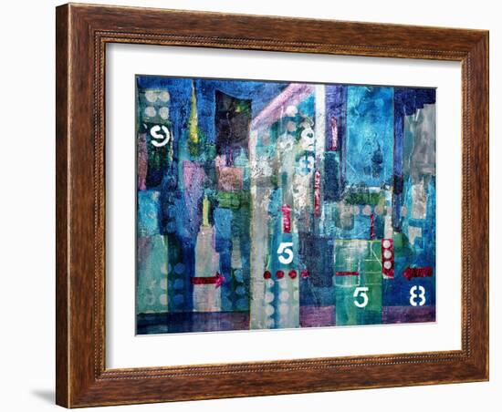 City Lights- London-Margaret Coxall-Framed Giclee Print