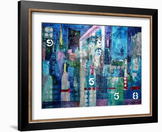 City Lights- London-Margaret Coxall-Framed Giclee Print