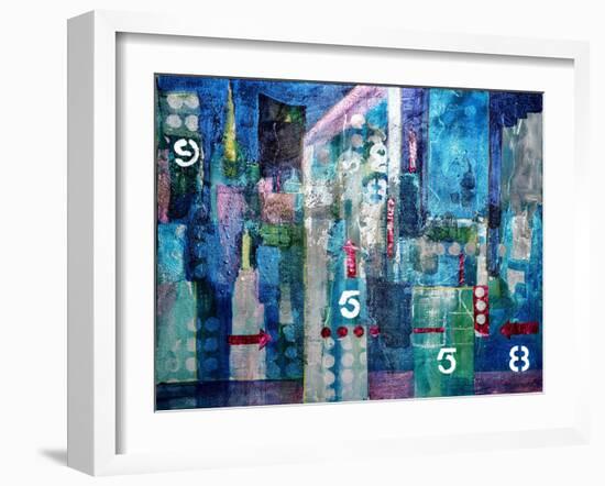 City Lights- London-Margaret Coxall-Framed Giclee Print