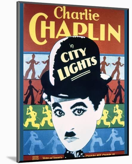 City Lights - Movie Poster Reproduction-null-Mounted Photo