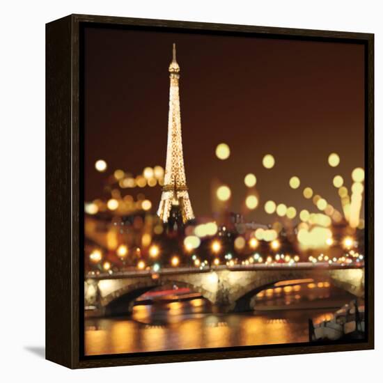 City Lights-Paris-Kate Carrigan-Framed Stretched Canvas