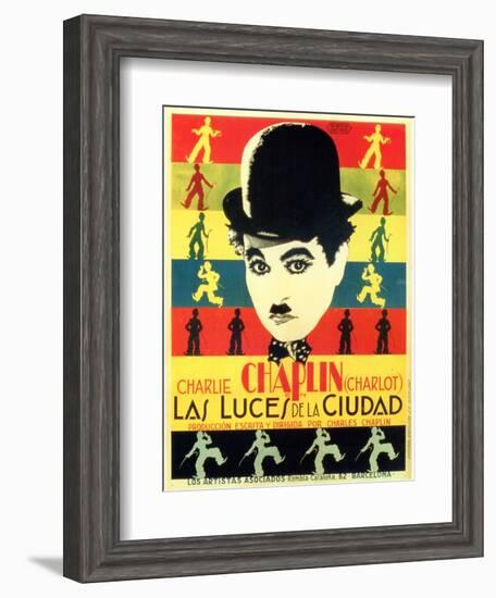 City Lights, Spanish Movie Poster, 1931-null-Framed Art Print