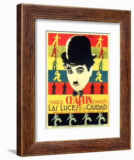 City Lights, Spanish Movie Poster, 1931-null-Framed Art Print