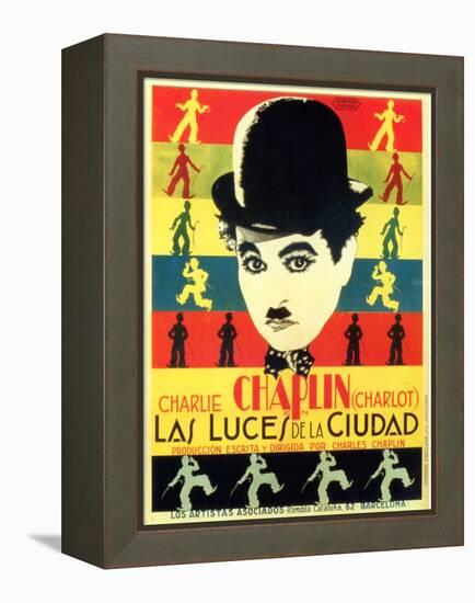 City Lights, Spanish Movie Poster, 1931-null-Framed Stretched Canvas