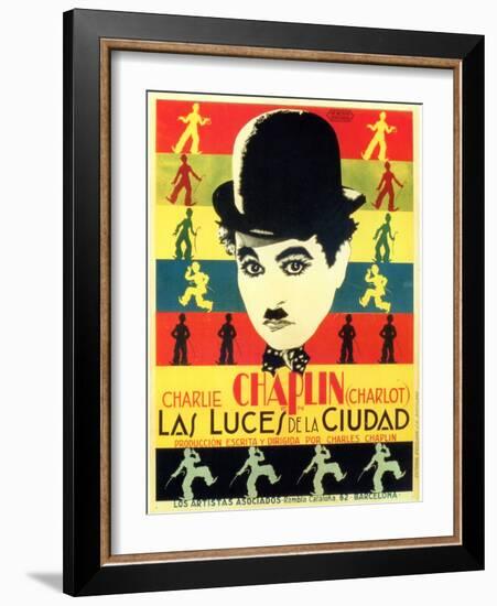 City Lights, Spanish Movie Poster, 1931-null-Framed Art Print