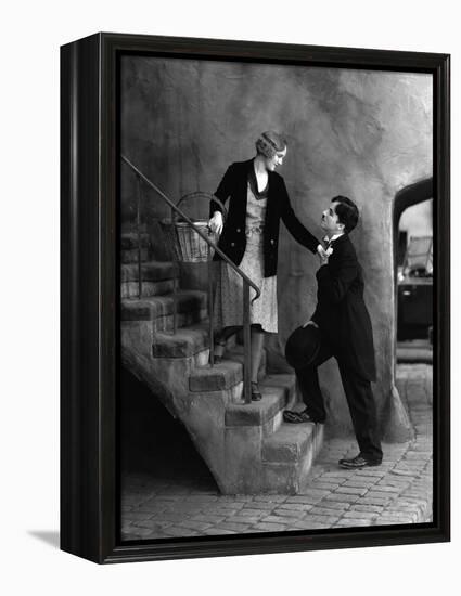 City Lights, Virginia Cherrill, Charlie Chaplin, 1931-null-Framed Stretched Canvas