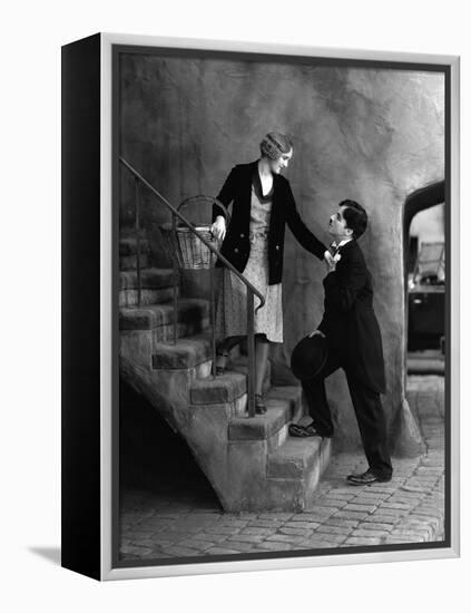 City Lights, Virginia Cherrill, Charlie Chaplin, 1931-null-Framed Stretched Canvas